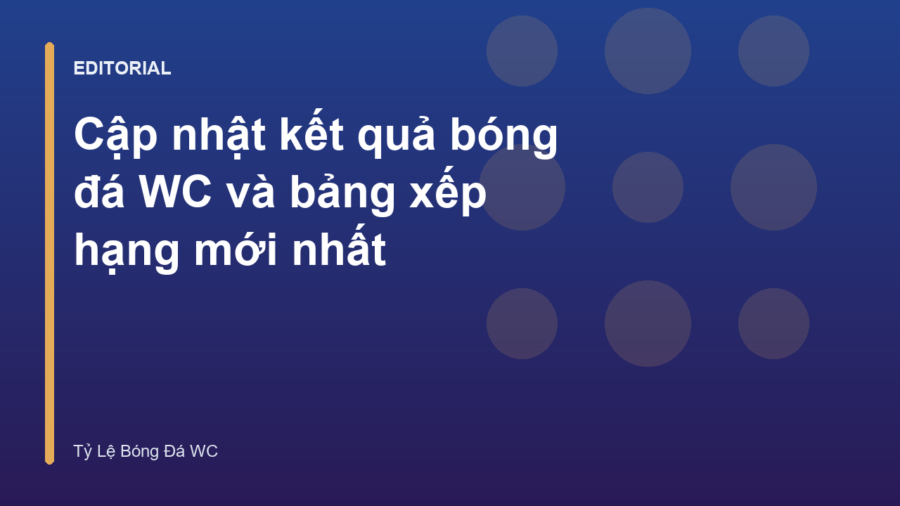 Bảng kết quả bóng đá World Cup